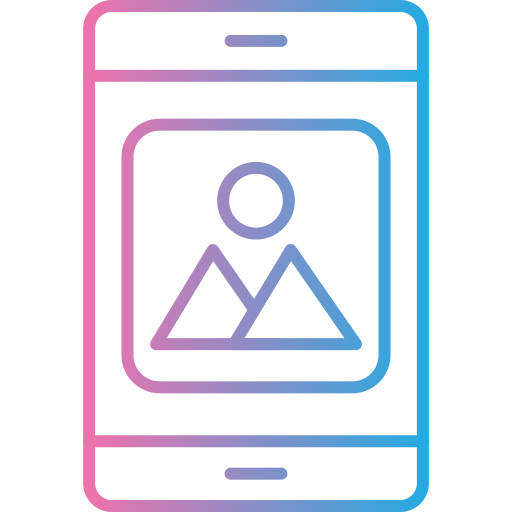 Mobile application Generic gradient outline icon