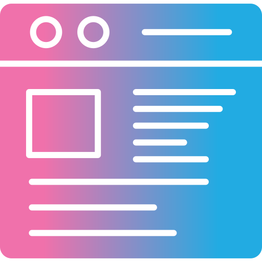webpagina Generic gradient fill icoon