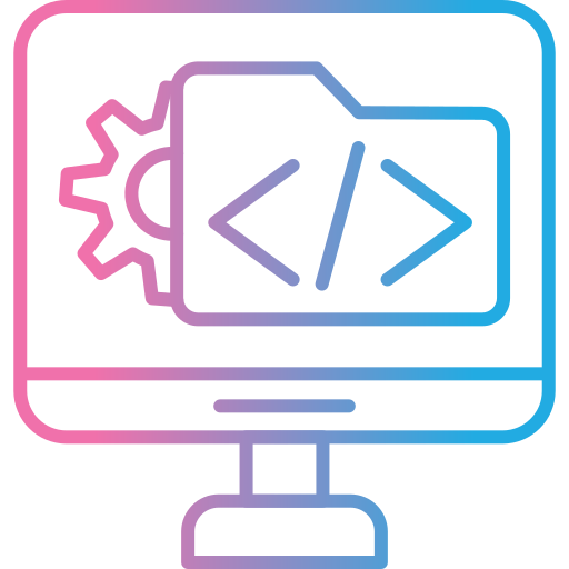 software ontwikkeling Generic gradient outline icoon