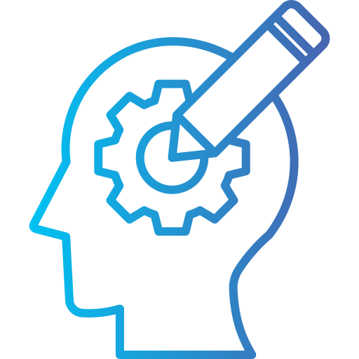 research and development Generic gradient outline Icône