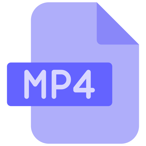 mp4 Generic color fill icon