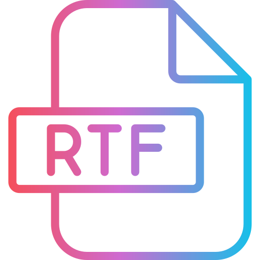 rtf Generic gradient outline Ícone