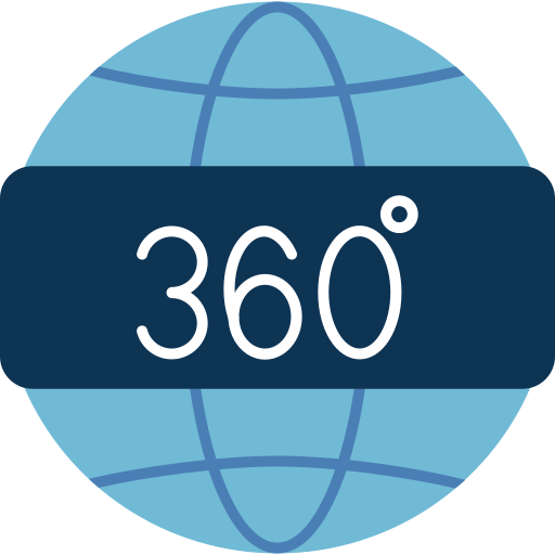 360 view Generic Flat icon