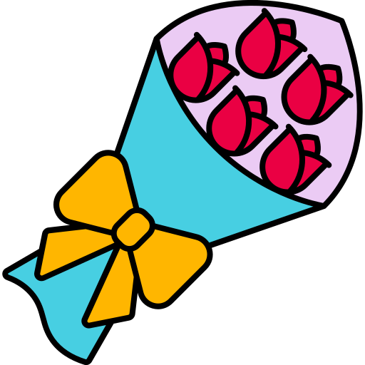 bouquet di fiori Generic color lineal-color icona