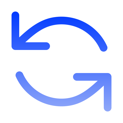vernieuwen Generic gradient outline icoon