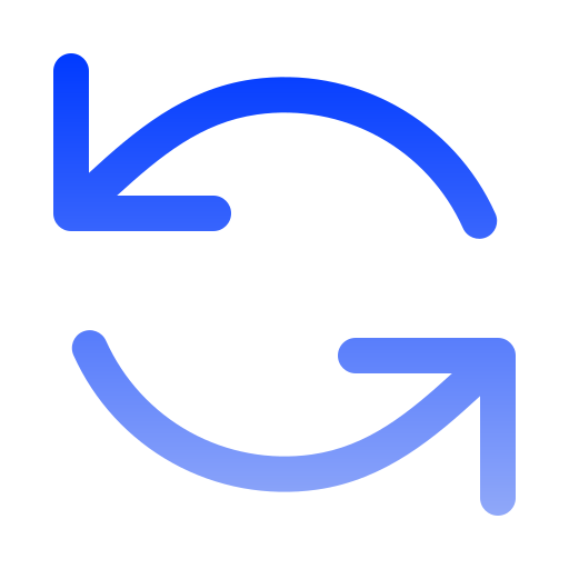 リフレッシュ Generic gradient outline icon