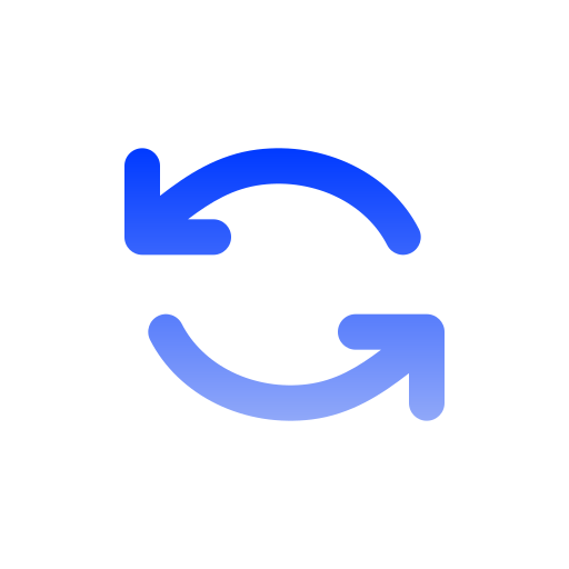 リフレッシュ Generic gradient outline icon