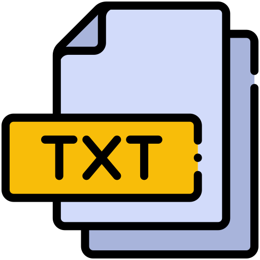 txt Generic color lineal-color icon