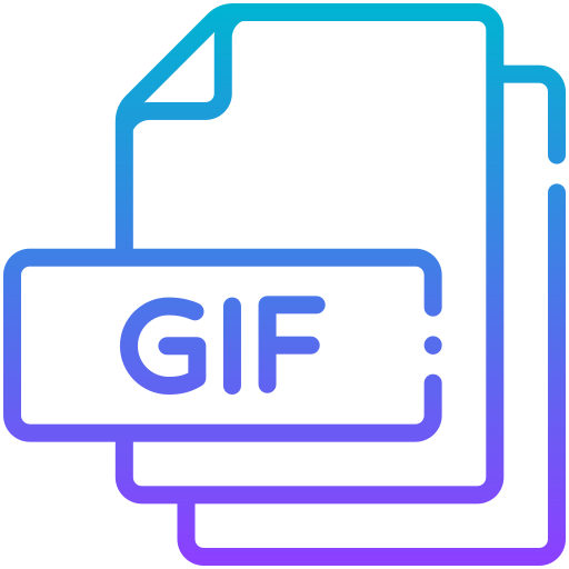 gif Generic gradient outline icona