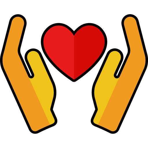 Hand heart Generic color lineal-color icon