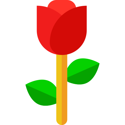 Rose Generic color fill icon