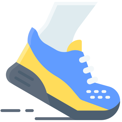 Running shoes Generic color fill icon