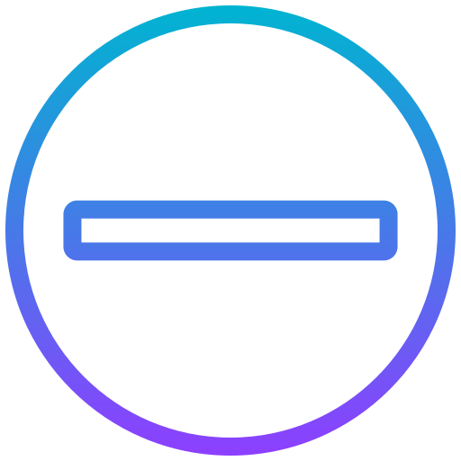 niet storen Generic gradient outline icoon