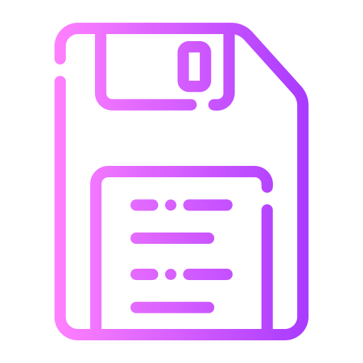 diskette Generic gradient outline icon