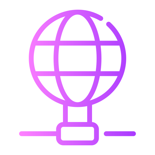 wereldbol Generic gradient outline icoon