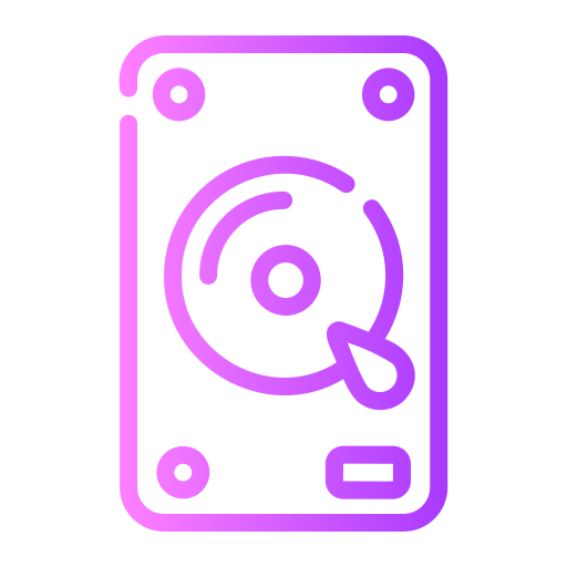 Hard disk drive Generic gradient outline icon