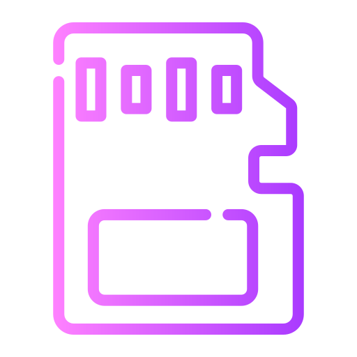 메모리 카드 Generic gradient outline icon
