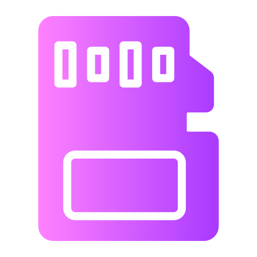 Memory card Generic gradient fill icon