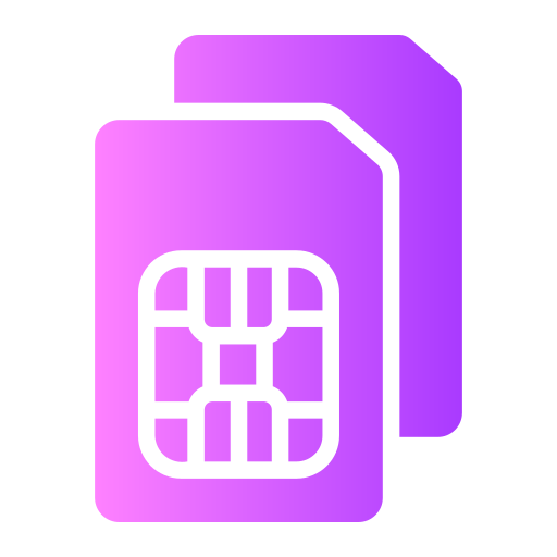 Sim card Generic gradient fill icon