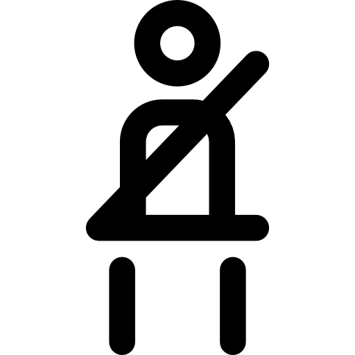 Seatbelt Basic Rounded Lineal icon