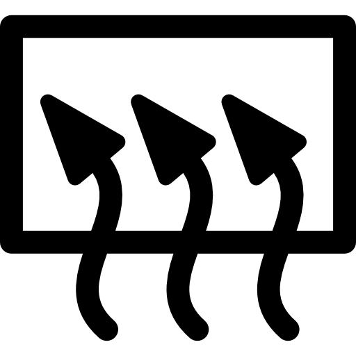 odszranianie tylnej szyby Basic Rounded Lineal ikona
