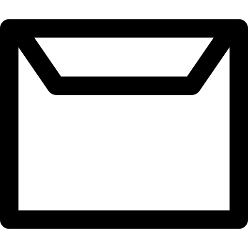 Электронное письмо Basic Straight Lineal иконка