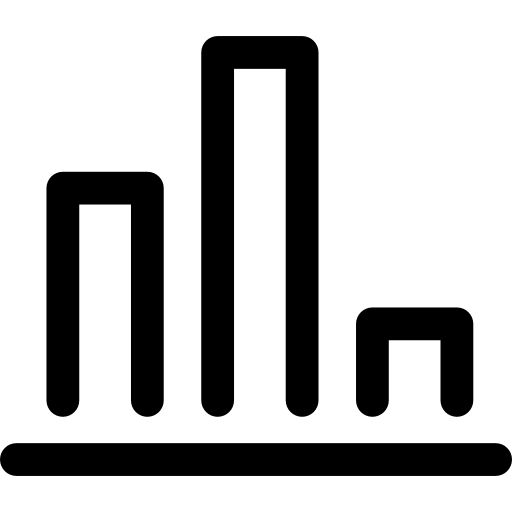 estadísticas Basic Straight Lineal icono