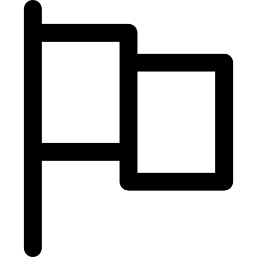 깃발 Basic Rounded Lineal icon