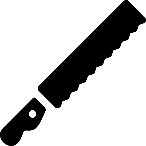 cuchillo para el pan  icono