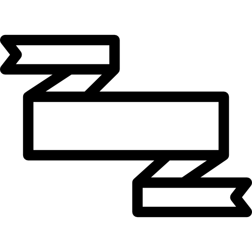 ruban Basic Rounded Lineal Icône