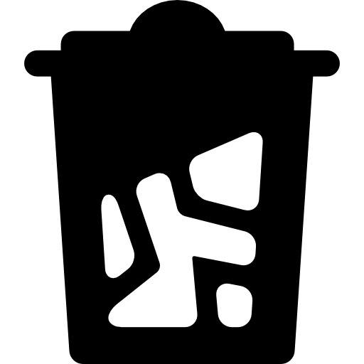 tacho de reciclaje  icono