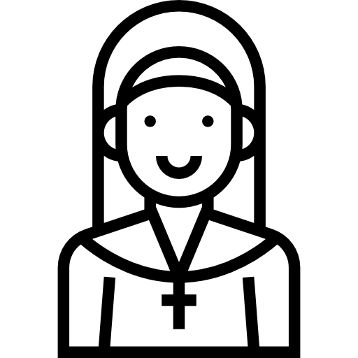 尼僧 Meticulous Line icon