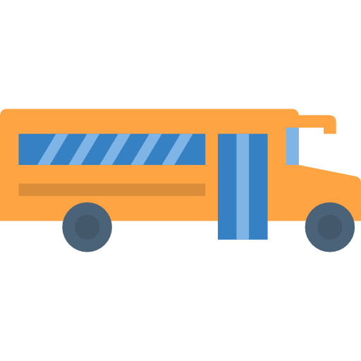 School bus dDara Flat icon