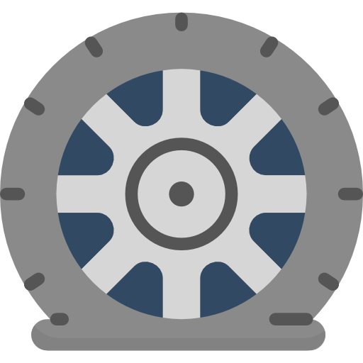 neumático desinflado dDara Flat icono