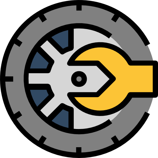 neumático dDara Lineal Color icono