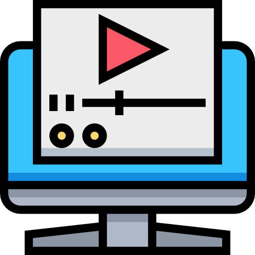 videoplayer Meticulous Lineal Color icon