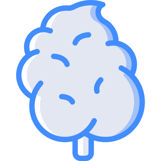 Cotton candy Basic Miscellany Blue icon