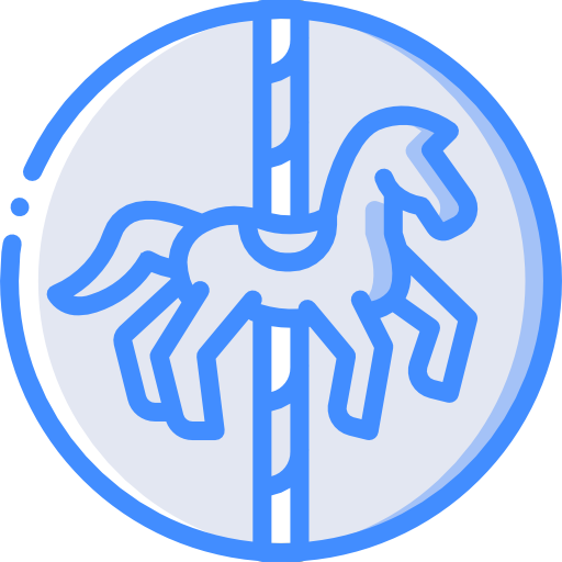 frohe runde Basic Miscellany Blue icon