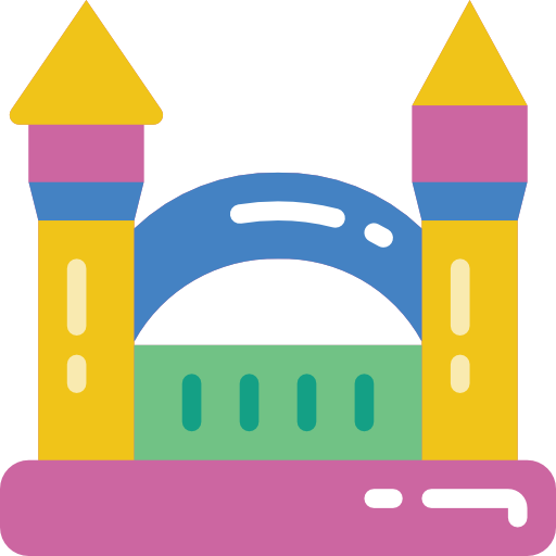castillo inflable Basic Miscellany Flat icono