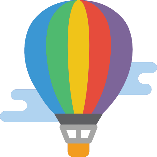 heißluftballon Basic Miscellany Flat icon