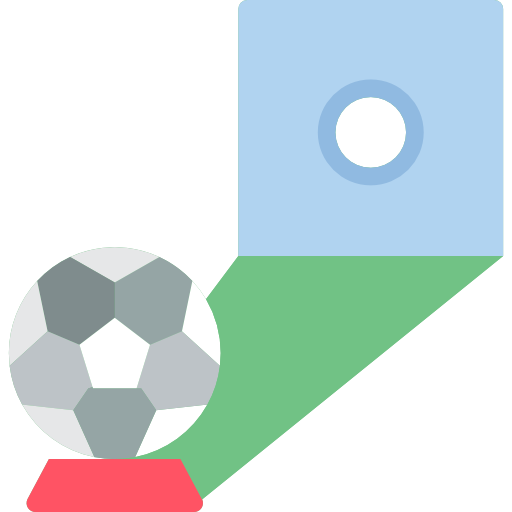 piłka nożna Basic Miscellany Flat ikona