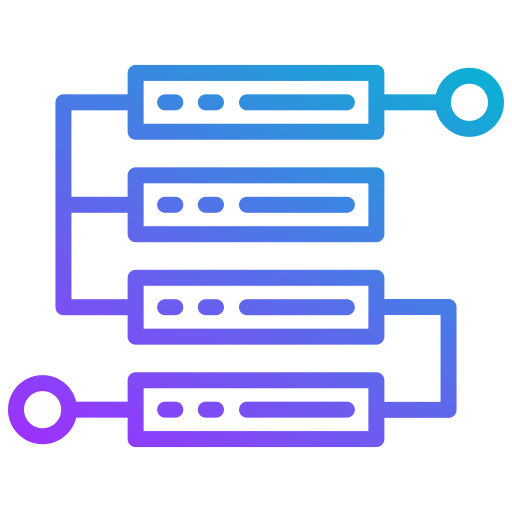 flujo de trabajo Generic gradient outline icono