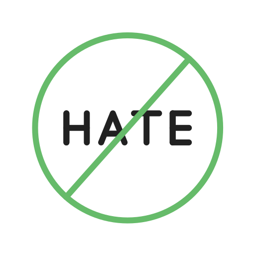Нет ненависти Generic color outline иконка