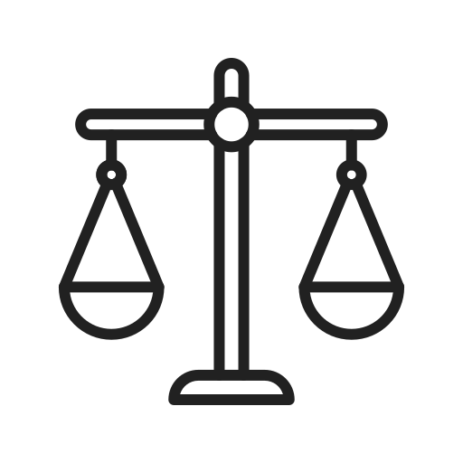 sprawiedliwość Generic black outline ikona