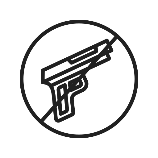 No gun Generic black outline icon
