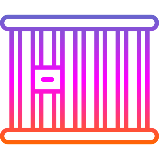 gevangeniscel Generic gradient outline icoon