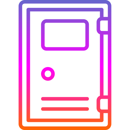 puerta Generic gradient outline icono