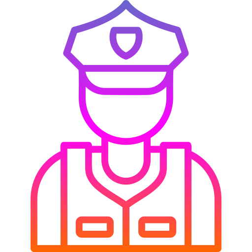 guardia di sicurezza Generic gradient outline icona