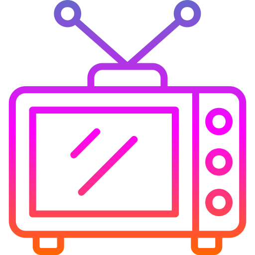 tv Generic gradient outline icoon