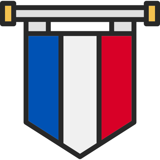 France Generic color lineal-color icon
